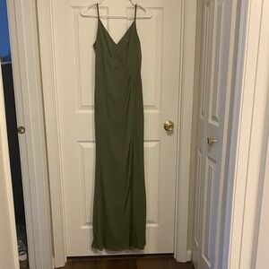 Davids Bridal Martini Green Bridesmaid Dress